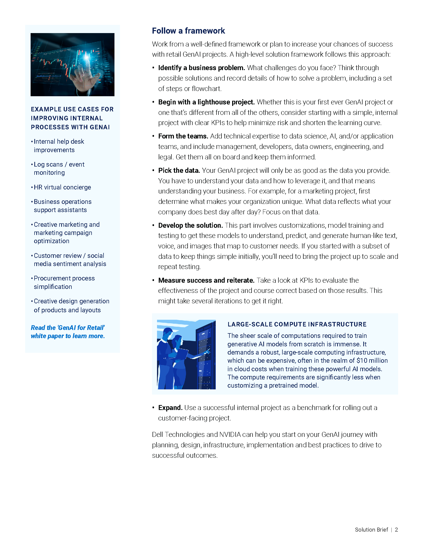 Dell Technologies Solution Brief - page 2.